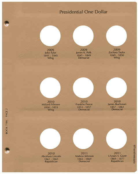 Presidential Dollars 2007-2015 Date Set - alternate view 2