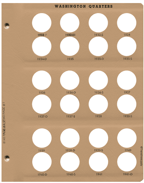 Washington Quarters 1932-1998 - alternate view 1