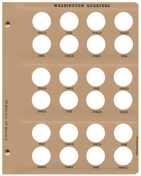 Washington Quarters 1932-1998 with Proof - alternate view 2