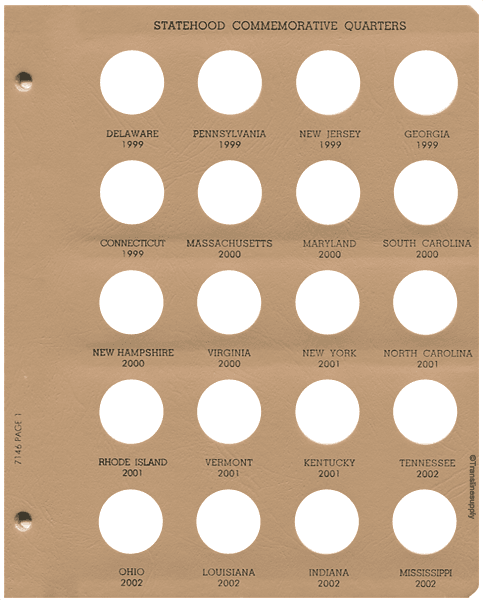 Washington Quarters Statehood Comm. 1999-2009 Date Set, 1 MM only - alternate view 1