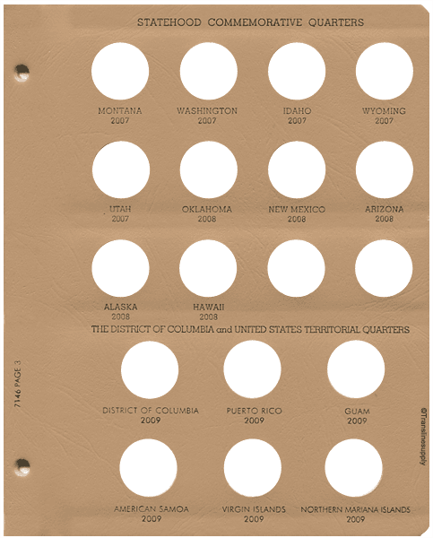 Washington Quarters Statehood Comm. 1999-2009 Date Set, 1 MM only - alternate view 3
