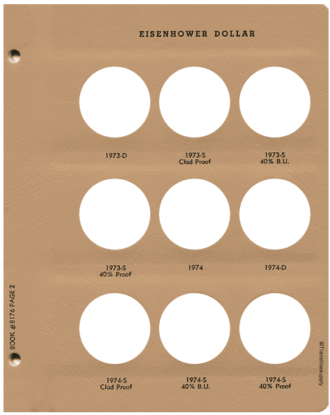 Eisenhower Dollars with proof - alternate view 2