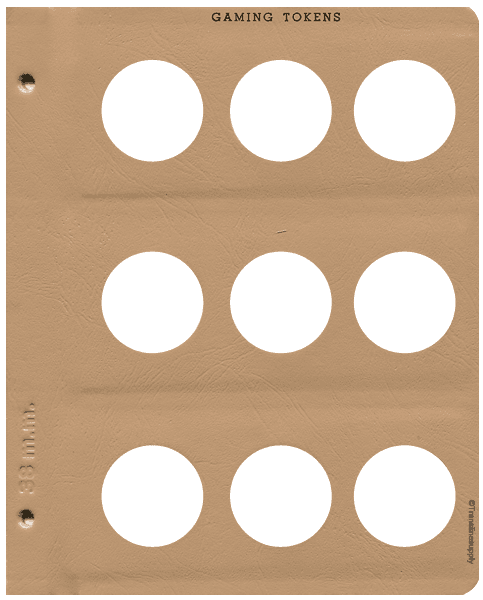 Gaming Token - plain 5 pages, 45 ports, 38mm - alternate view 2