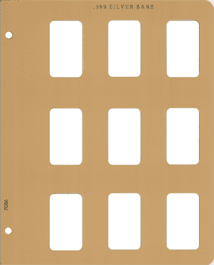 Extra Pages Silver Bar, vertical 9 ports