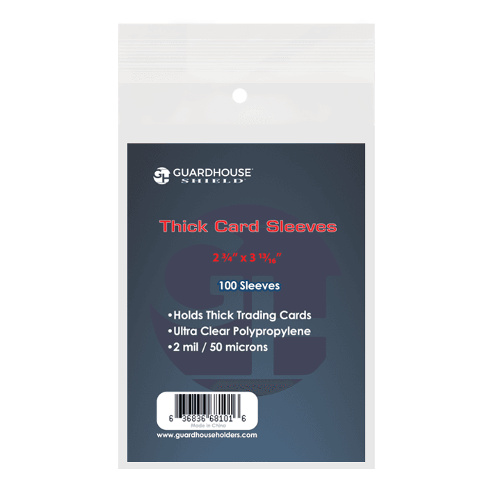 Shield Sleeve for Thick Trading Cards