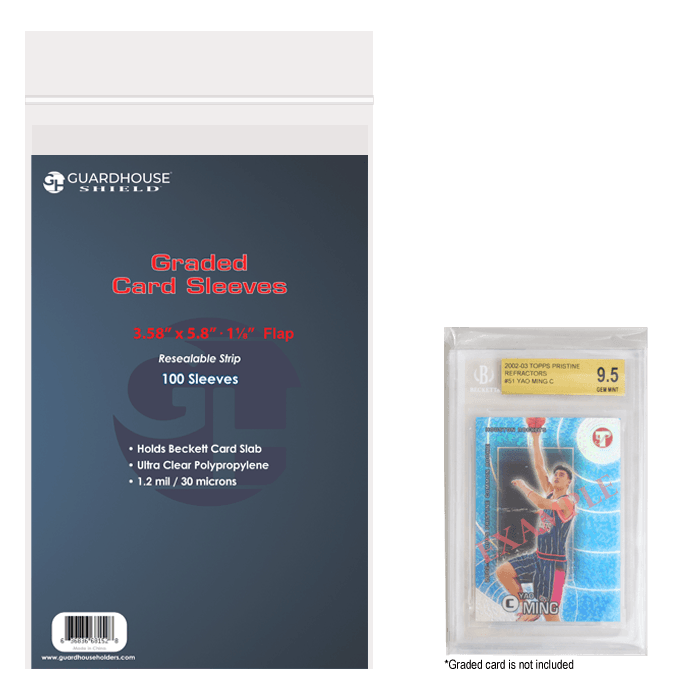 Shield Resealable Sleeve for SGC and Beckett Slabs (.03mm)