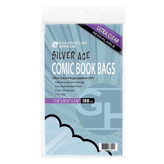 Shield Resealable Bag for Silver Comic Books - 7 1/8 x 10 1/2