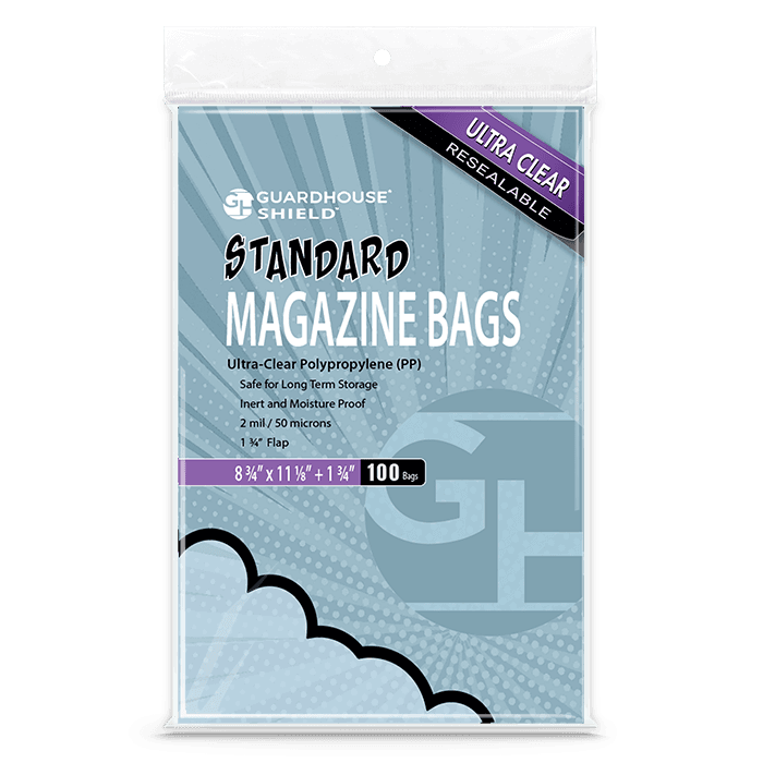 Shield Resealable Bag for Magazines - 8 3/4 x 11 1/8"