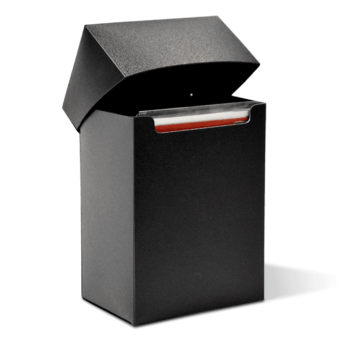 Flip-top Card Box - Black - alternate view 1