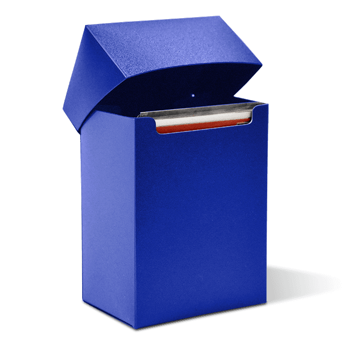 Flip-top Card Box - Blue - alternate view 1