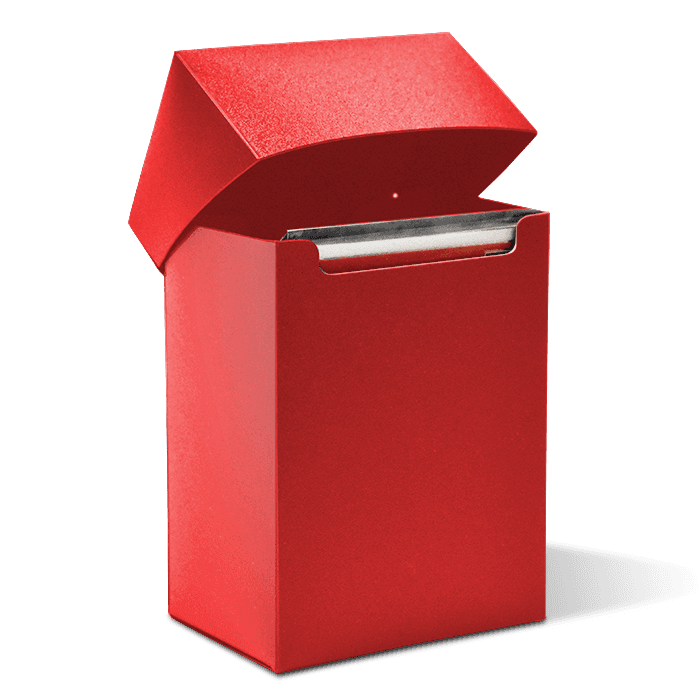 Flip-top Card Box - Red - alternate view 1