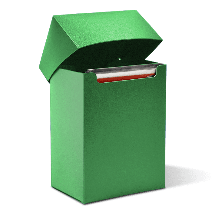Flip-top Card Box - Green - alternate view 1