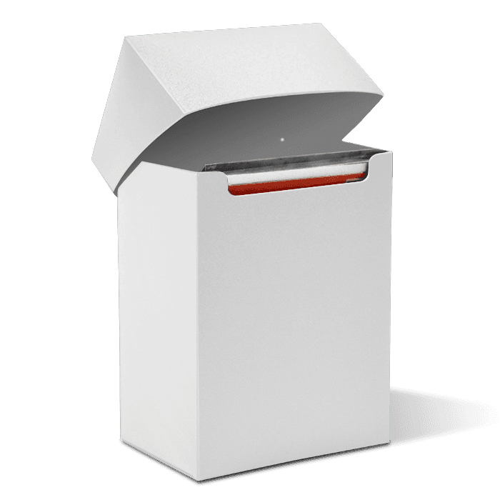 Flip-top Card Box - White - alternate view 1