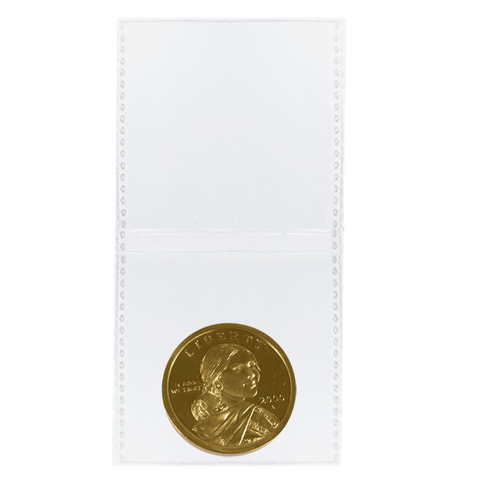2x2 Shield Coin Flip - Polypropylene Bulk/1000 Pack - alternate view 2