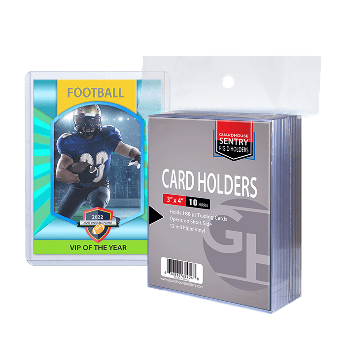 Trading Card Sentry Holders - 3x4 - 180 pt Cards