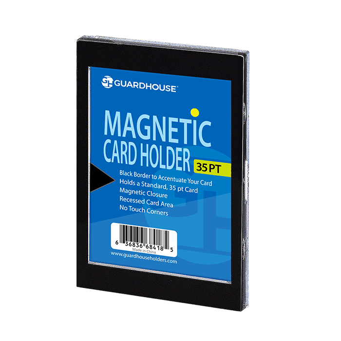 1 Card Magnetic Card Holder - Black Borders