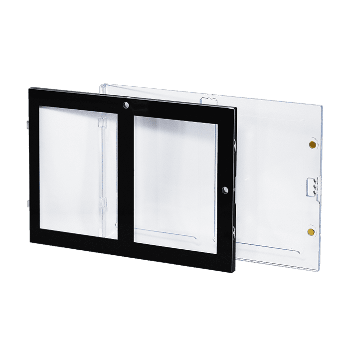 2 Card Magnetic Card Holder - Black Borders - alternate view 1