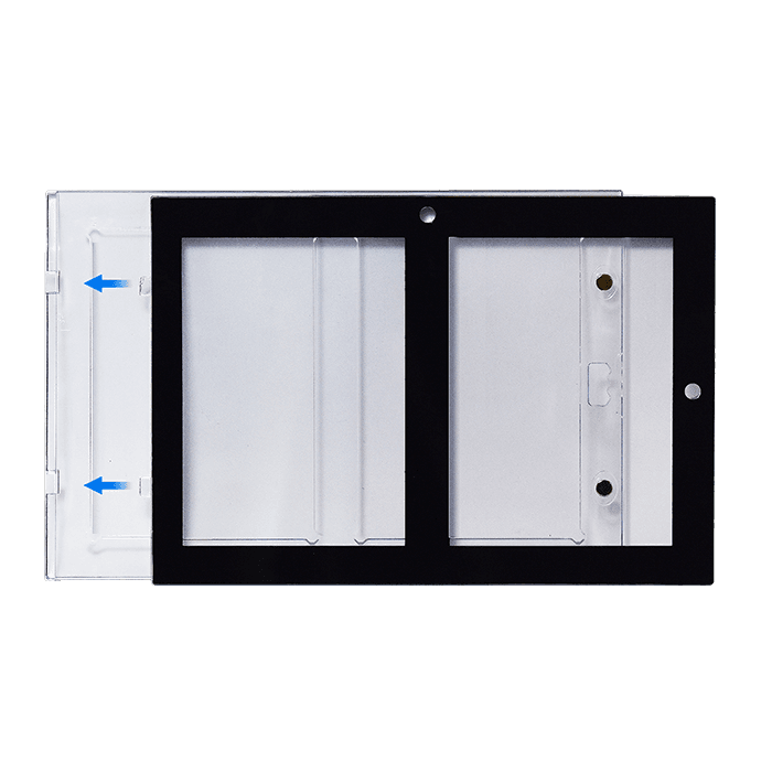 2 Card Magnetic Card Holder - Black Borders - alternate view 2
