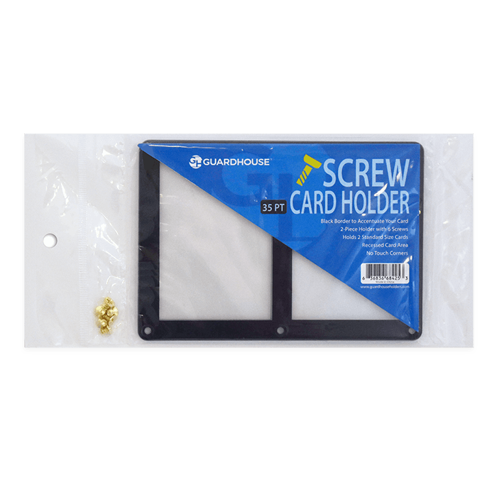 2 Card Screw Card Holder 35pt - Black Border - alternate view 3
