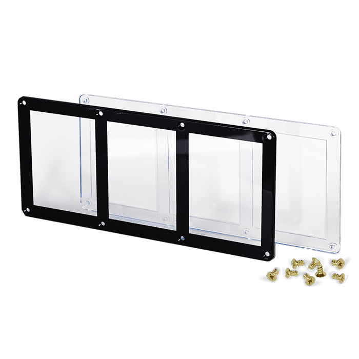 3 Card Screw Card Holder 35pt - Black Border - alternate view 2