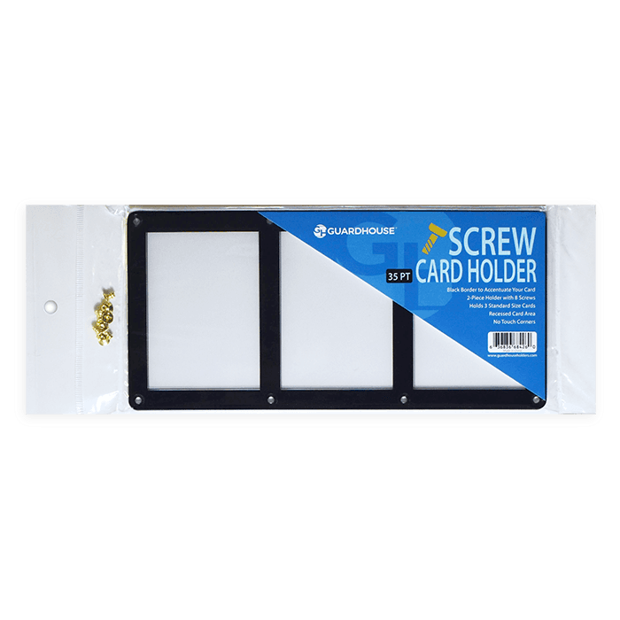 3 Card Screw Card Holder 35pt - Black Border - alternate view 3