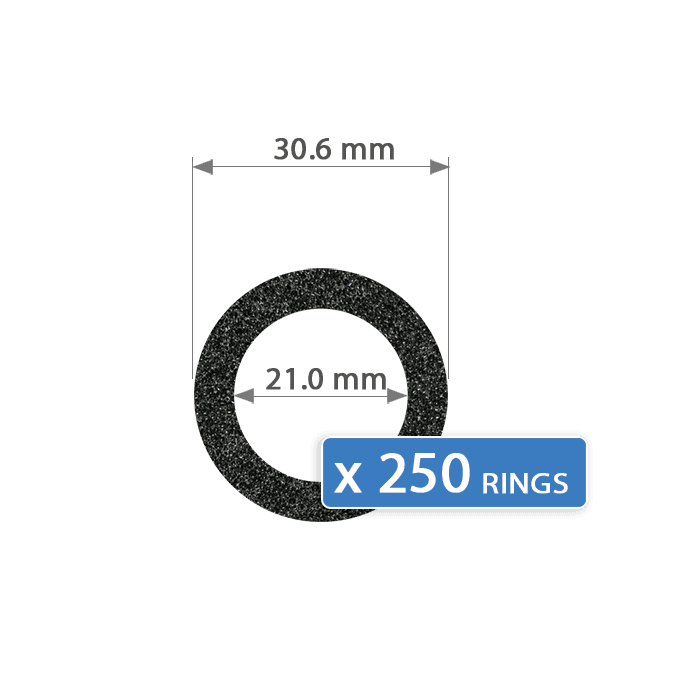 21mm Evocore Bulk Pack Medium Foam Rings - 250 Pack - alternate view 1