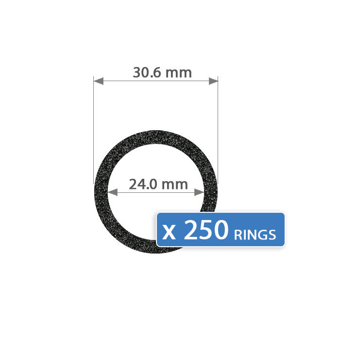 24mm Evocore Bulk Pack Medium Foam Rings - 250 Pack - alternate view 1