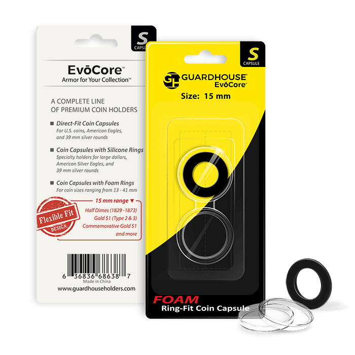 Evocore Foam Ring Capsule Retail Pack - 15mm - alternate view 1