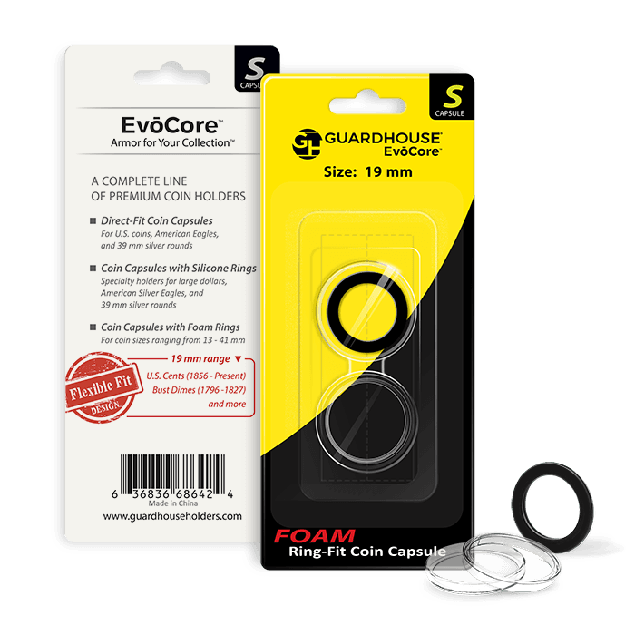 Evocore Foam Ring Capsule Retail Pack - 19mm - alternate view 1