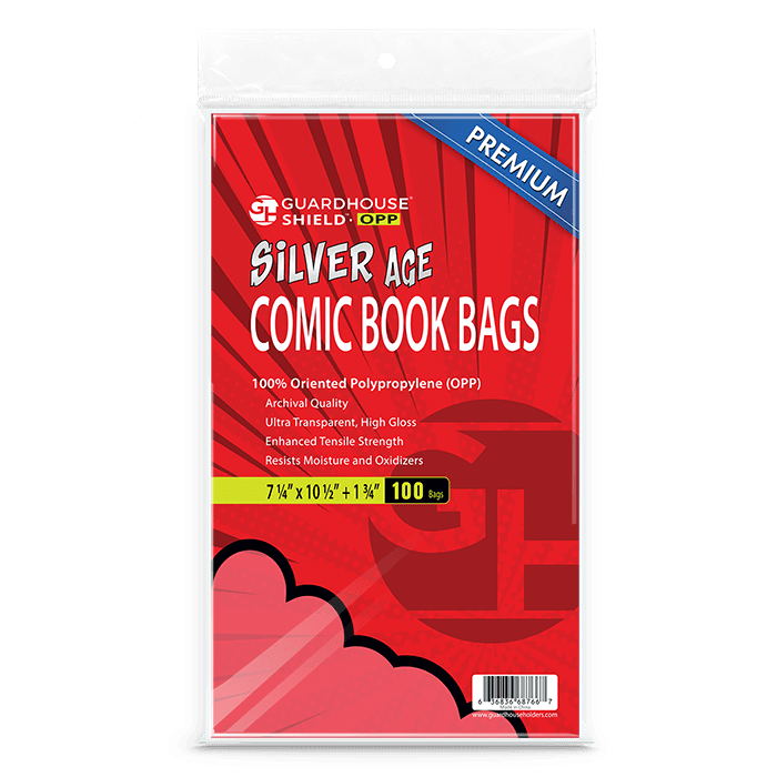 Shield OPP - Silver Comic Book Bags - Premium OPP Comic Bags