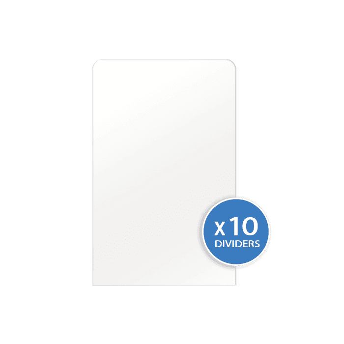 Trading Card Dividers - White Tall - alternate view 1