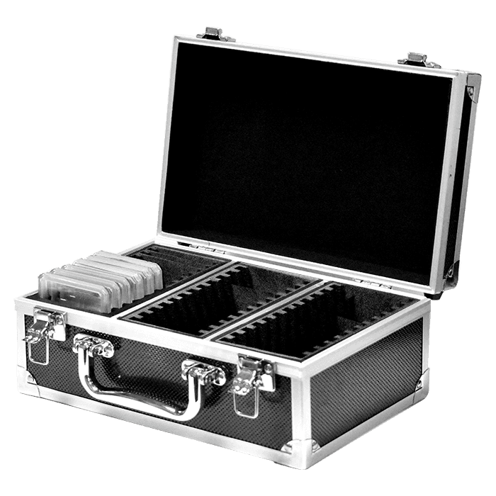 Falcon Series 36 Slab Box - Front Handle - Diamond Pattern / Black - alternate view 1