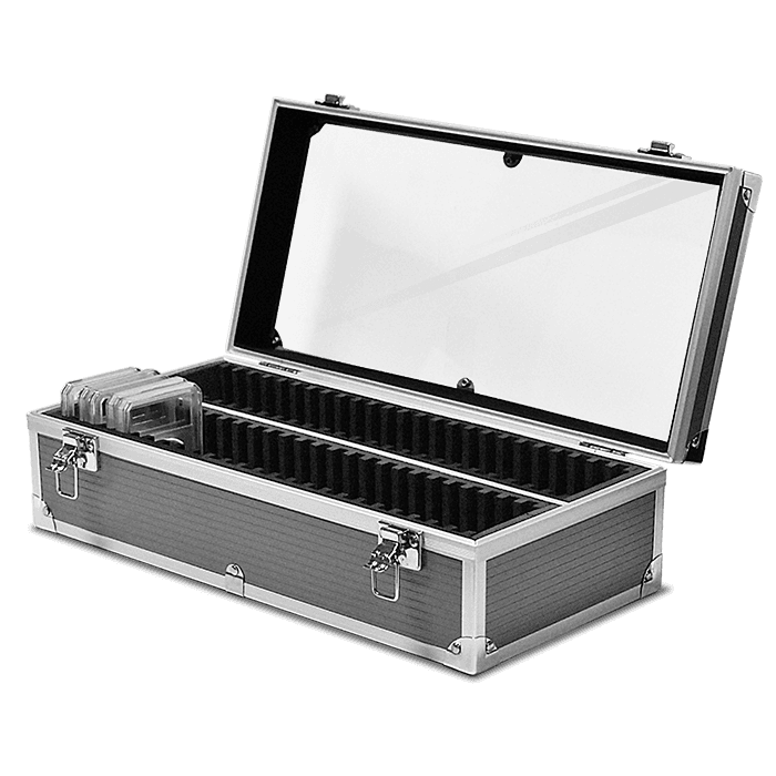 Falcon Series 50 Slab Box - Clear Top - Graphite - alternate view 1