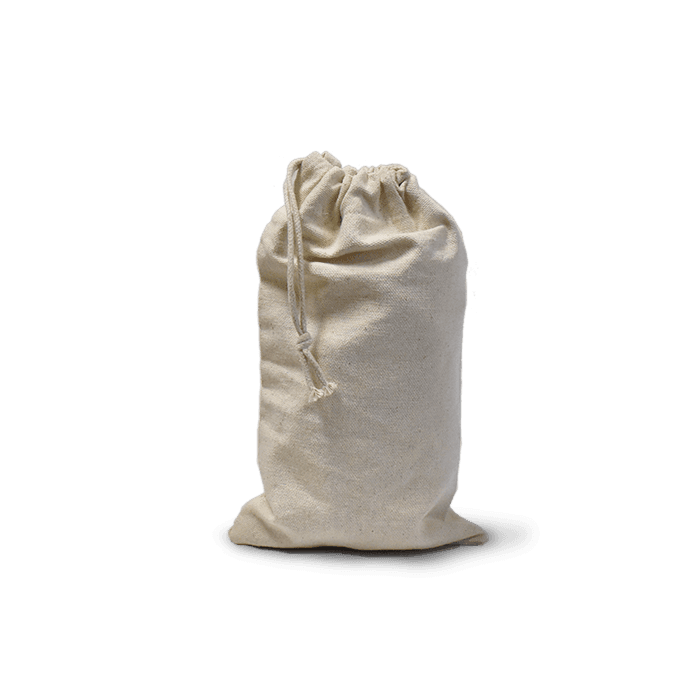 10 oz Canvas Money Bag with Draw String - 5.5 x 9.5