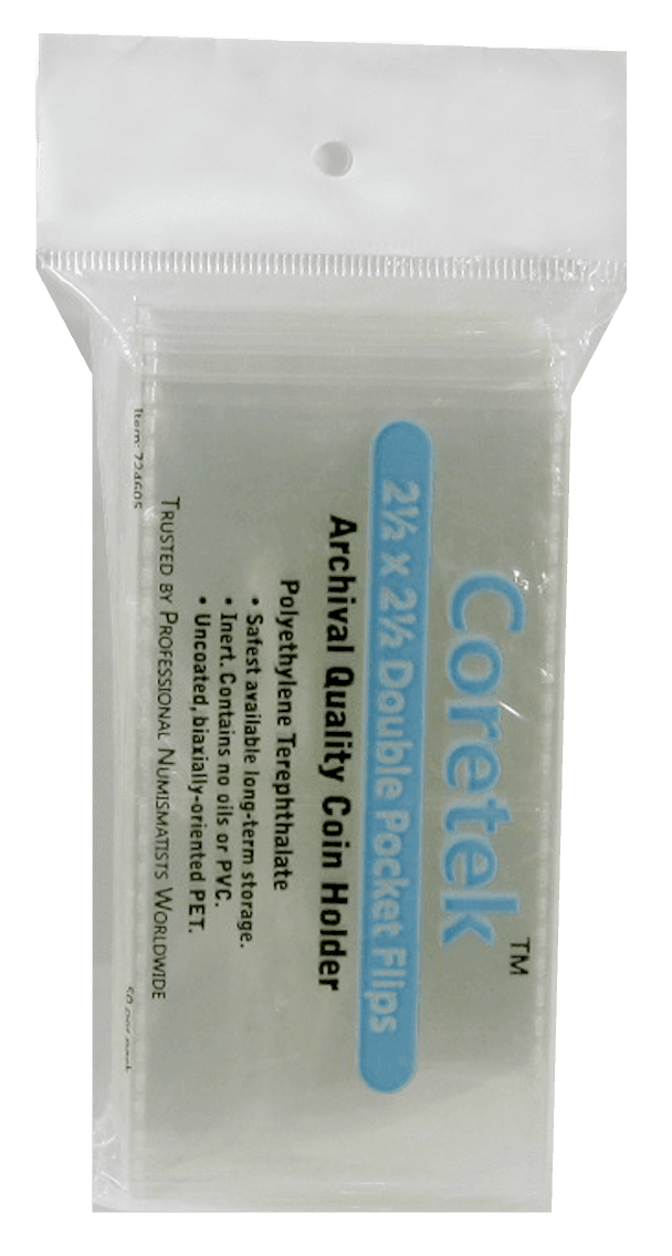 Coretek 2.5x2.5 Museum Quality Flips - 50 pack