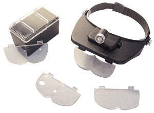 Versatile Headband Magnifier With LED Lighted