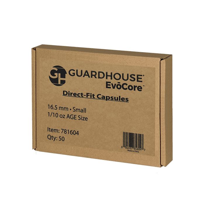 1/10 oz Gold Eagle 16mm Direct-Fit EvoCore coin holders - (S dia) / 50 per box. - alternate view 1