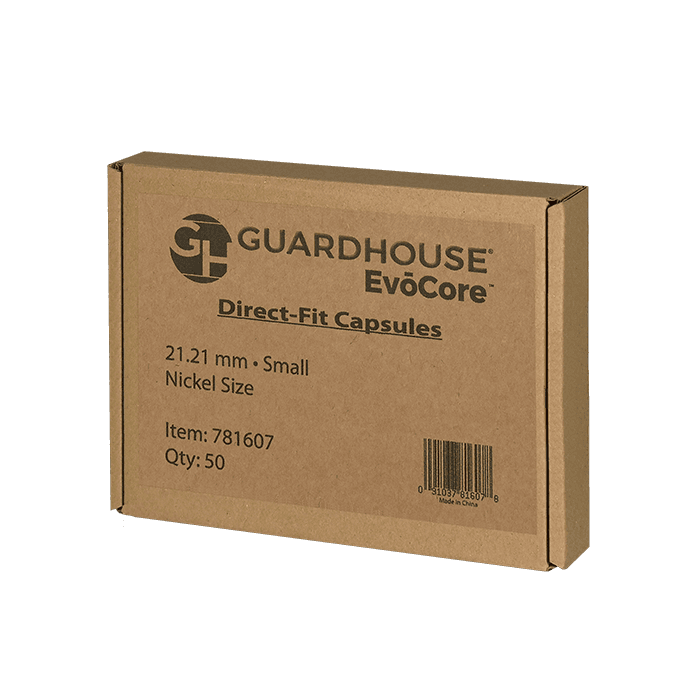 Nickel 21.2mm Direct-Fit EvoCore coin holders - (S dia) / 50 per box. - alternate view 1