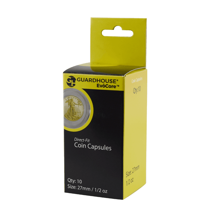 1/2 oz Gold Eagle Direct-Fit EvoCore Coin Capsules - 10 Pack