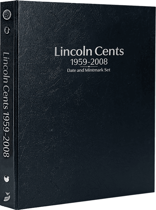Lincoln Cents 1959-2008, Date & Mintmark Set P, D & S (Black)