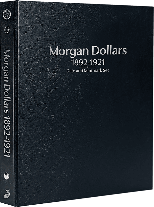 Morgan Dollars 1892-1921, Date & Mintmark Set P, D, CC, O & S (Black)