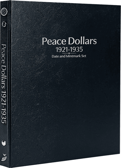 Peace Dollars 1921-1935, Date & Mintmark Set P, D & S (Black)