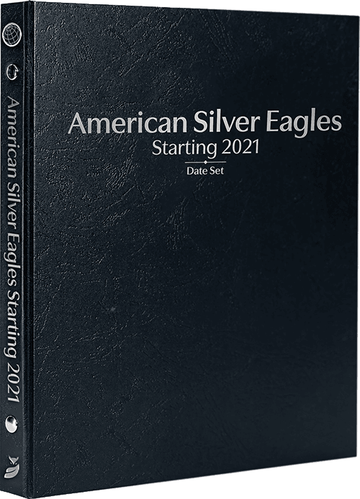 American Silver Eagles Starting 2021, Date Set P, S & W (Black)