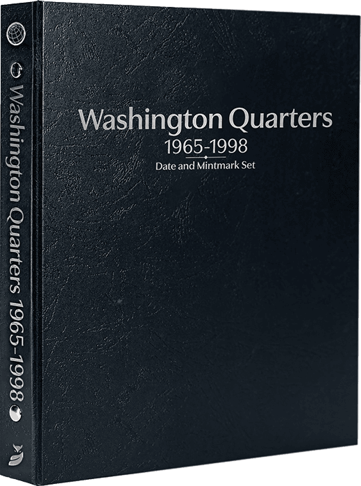 Washington Quarters 1965-1998, Date & Mintmark Set P, D & S (Black)