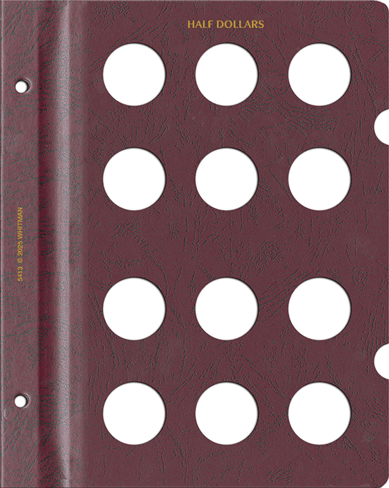 Blank Page, Half Dollar (Burgundy)