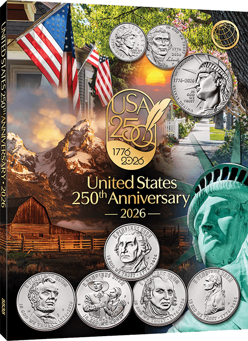 Official Whitman Folder - Single Mint 2026 - 250th America Celebration