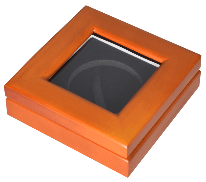 Guardhouse 3.87x3.87 Glass-top Wood Display Box - Holds Extra Large Sized Capsule - alternate view 2