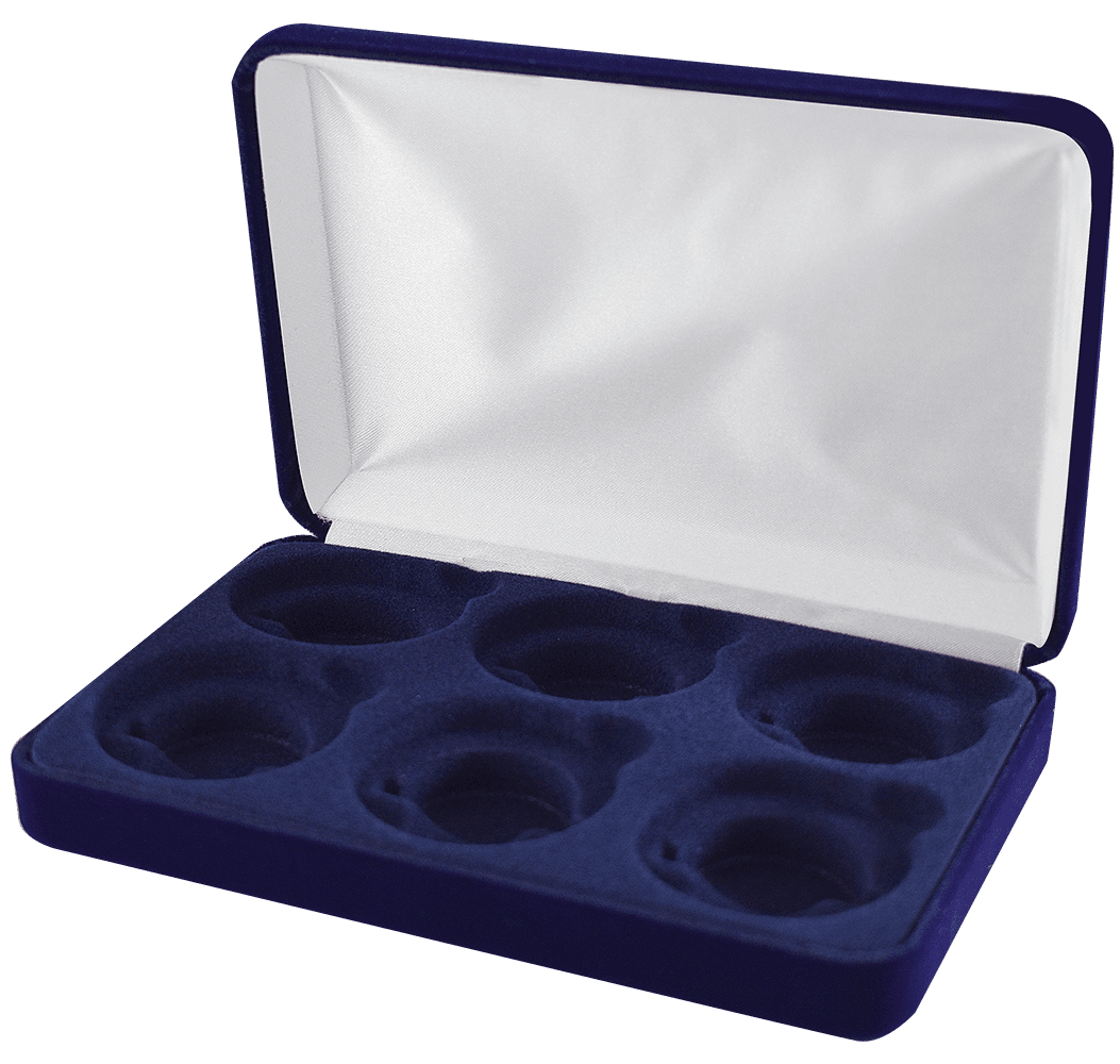 Velvet Coin Display Box - Holds 6L Capsules