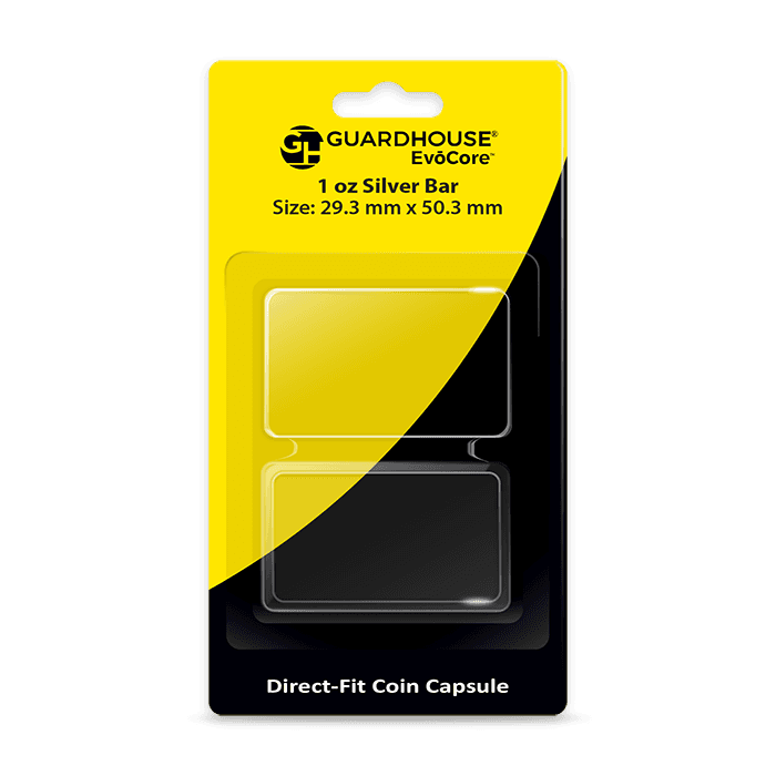 1 oz Silver Bar Direct Fit EvoCore Capsule - Retail Card
