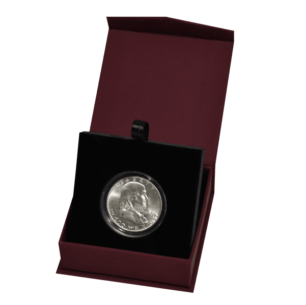 Folding Coin Capsule Box with Magnetic Lid and Stand Insert - Medium Capsule - alternate view 3